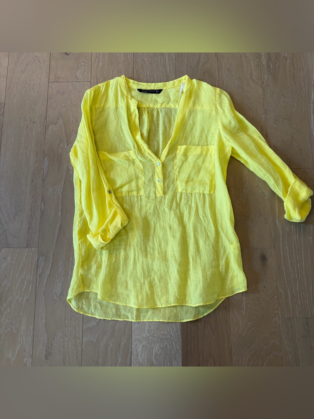 ZARA blouse yellow size XS